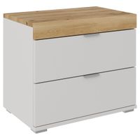 Dieter Knoll NOČNÝ STOLÍK, dub, farba duba, svetlosivá, 55/48/37 cm