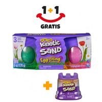 Akció 1+1 Kinetic Sand homoktojás 3-as csomag + Kinetic Sand extra tégli folyékony homokkal