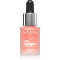 Note Cosmetique Drop Highlighter Folyékony Highlighter pipettával 01 Pearl Rose 14 ml