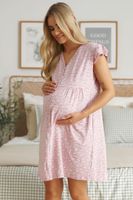 Mateřská košilka Doctor Nap 5327 - bavlna Světle růžová L