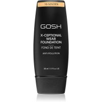 Gosh X-ceptional dolgoobstojen tekoči puder odtenek 16 Golden 30 ml