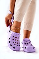 Women's slippers purple foam crocs EVA