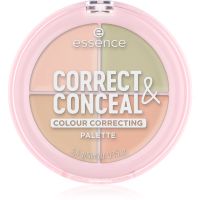 essence CORRECT & CONCEAL paleta korektorjev za poenotenje tona kože 4.4 g