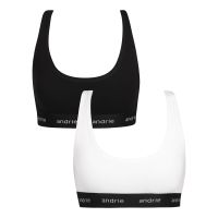 2PACK Többszínű  Andrie női melltartó (PS 2893-black/white) L