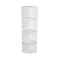 Boxxx ROHOVÝ REGÁL, biela, 30/129,5/30 cm