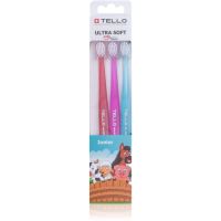 TELLO 4480 Junior 3pack дитяча зубна щітка 3 кс