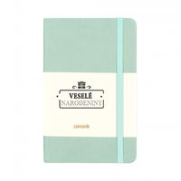 Stredný zápisník Journal - Veselé narodeniny zelený ALBI