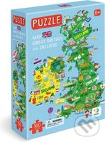 Mapa Velké Británie a Severního Irska (100 dílků)
