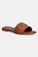 Tommy Hilfiger papuci pentru femei, din piele TH LOGO HARDWARE LEATHER MULE