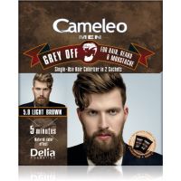 Delia Cosmetics Cameleo Men Einwegfarbe zum sofortigen Kaschieren grauer Haare Farbton 5.0 Light Brown 2 x 15 ml