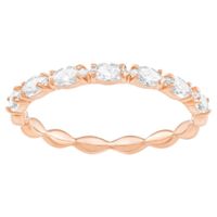 Swarovski Pozlátený trblietavý prsteň Vittore 5366571 50 mm