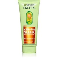 Garnier Fructis Keratin Sleek Shampoo für trockenes und sprödes Haar 200 ml
