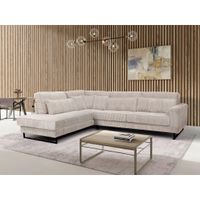 Livetastic ROHOVÁ SEDAČKA, textil, kompozitné drevo, béžová