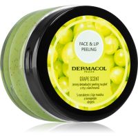 Dermacol Face & Lip Peeling Grape Пілінг для глибокого очищення для губ та щік 50 мл