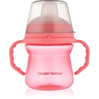 canpol babies FirstCup 150 ml κύπελλο Pink 6m+ 150 ml