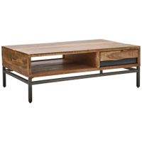 Livetastic KONFERENČNÝ STOLÍK, sivá, farba akácie, drevo, kov, 118/40/70 cm