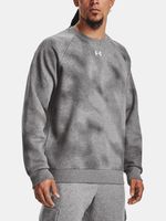 Under Armour UA Rival Fleece Printed Crew Majica dugih rukava siva