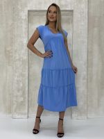 Edoti Frill maxi dress