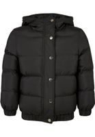 Girls' Puffer Hooded Jacket Black