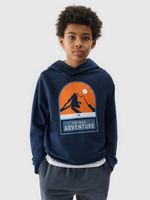 Boys' 4F sweatshirt - navy blue