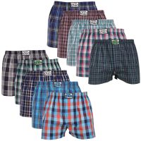 10PACK pánské trenky Styx klasická guma vícebarevné (10A30111) M