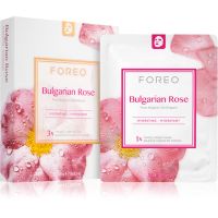 FOREO Farm to Face Sheet Mask Bulgarian Rose hydratačná plátienková maska 3x20 ml