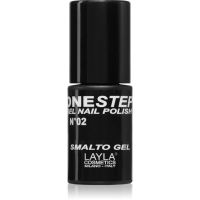 Layla Cosmetics One Step lak za nokte nijansa N.2 100% Black 5 ml