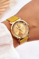 Women's leather watch Giorgio&Dario Classic Yellow