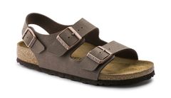 Birkenstock Milano Birko-Flor Birkibuc Narrow Fit Unisex - Sandále Birkenstock - Hnedá - 0634503-5 - Size: 5