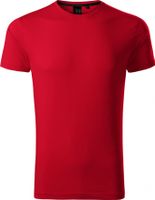 MALFINI Premium® Exkluzivní pánské slim fit tričko s elastanem Barva: červená výrazná, Velikost: M