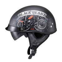 Moto přilba W-TEC Black Heart Rednut Motorcycle/Matt Black M (57-58)