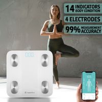 Chytrá osobní váha inSPORTline Syncale 20 bílá