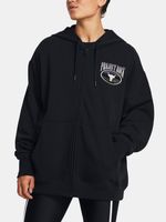 Under Armour Project Rock HW Terry FZ OS Sweatshirt Schwarz