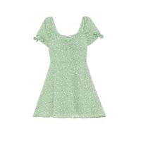 Cropp - Mini obleka s cvetličnim potiskom - voda