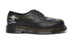 Dr. Martens 1461 Souvenir Embroidered Leather Bărbați - Încălțăminte Dr. Martens - Negru - DM26932001-3 - Size: 3