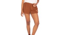 IrieDaily Civic Short Dámske - Šortky IrieDaily - Hnedá - 7676191-516-S - Size: S