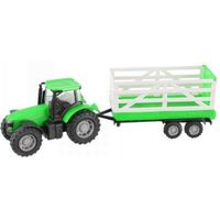 Teamsterz Traktor s valníkem - Zelený traktor s valníkem