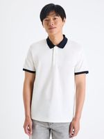 Celio Gevolta Polo T-Shirt Weiß