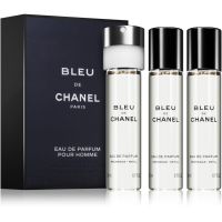 Chanel Bleu de Chanel travel refill parfumska voda nadomestno polnilo za moške 3 x 20 ml