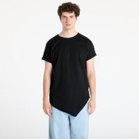 T-shirt Urban Classics Asymetric Long Tee Black M