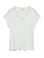 VERO MODA Majica 'VMJACKIE'  zlatna / bijela