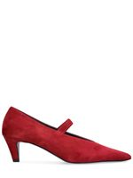 55mm Suede Mary Jane Pumps