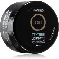 Montibello Decode Texture Ultramatte Transparente Stylingpaste für mittelstarke Fixierung für mattes Aussehen 90 ml