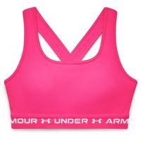 Under Armour CROSSBACK MID BRA Дамско бюстие, розово, размер