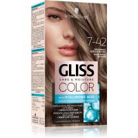 Schwarzkopf Gliss Color permanentná farba na vlasy odtieň 7-42 Nude Beige Blonde 1 ks