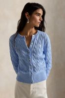 Polo Ralph Lauren kardigán dámsky bavlnený COTTON-LSL-CRD