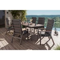 Ambia Garden ZÁHRADNÉ RELAXAČNÉ KRESLO, kov, plast, textil