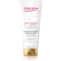 Topicrem UH BODY Ultra-Moisturizing Sparkling Body інтенсивно зволожувальне молочко для тіла з блискітками 200 мл