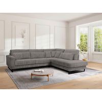 Livetastic ROHOVÁ SEDAČKA, textil, kompozitné drevo, sivá