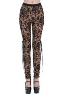 Damen Leggings DEVIL FASHION - Gothic Brown XS